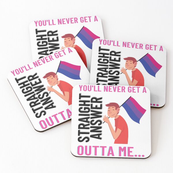 Item preview, No Straight Answers (Bi Edition) designed and sold by Jamie Arpin-Ricci Designs.