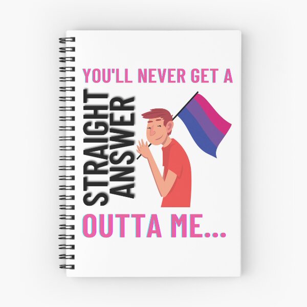 Item preview, No Straight Answers (Bi Edition) designed and sold by Jamie Arpin-Ricci Designs.