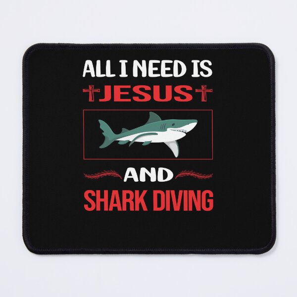 Item preview, Funny Jesus Shark Diving Diver designed and sold by SunnyShop123.