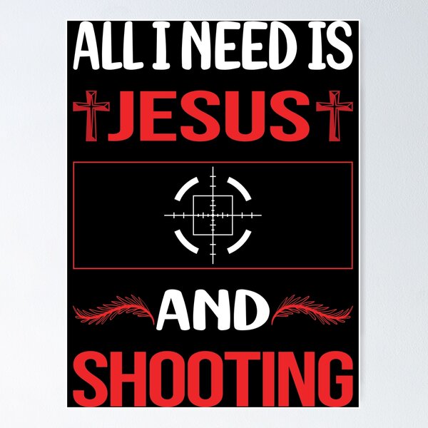 Item preview, Funny Jesus Shooting designed and sold by SunnyShop123.