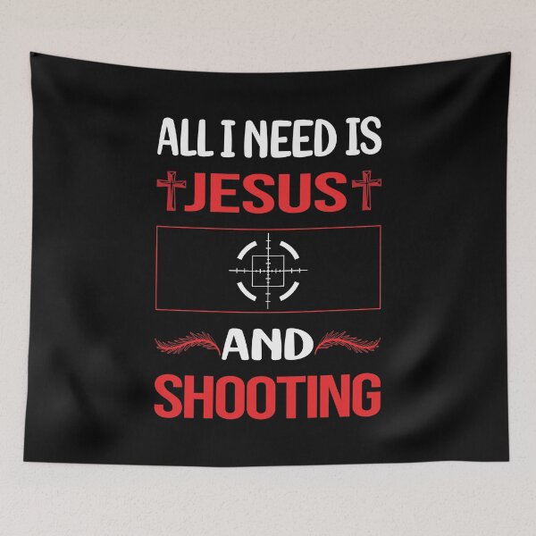 Item preview, Funny Jesus Shooting designed and sold by SunnyShop123.