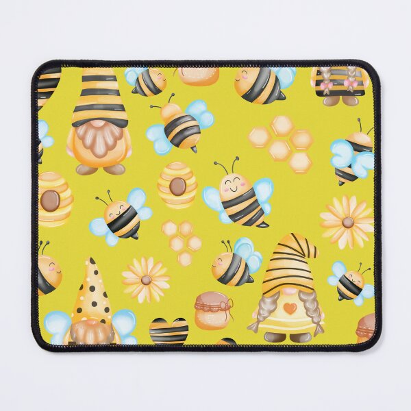 Item preview, Gnome Honey Bees Seamless Patterns Golden Bee designed and sold by Aramdesing.