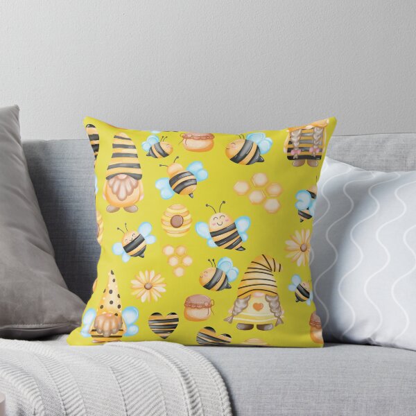 Item preview, Gnome Honey Bees Seamless Patterns Golden Bee designed and sold by Aramdesing.