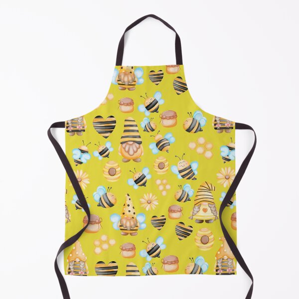 Item preview, Gnome Honey Bees Seamless Patterns Golden Bee designed and sold by Aramdesing.