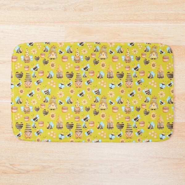Item preview, Gnome Honey Bees Seamless Patterns Golden Bee designed and sold by Aramdesing.