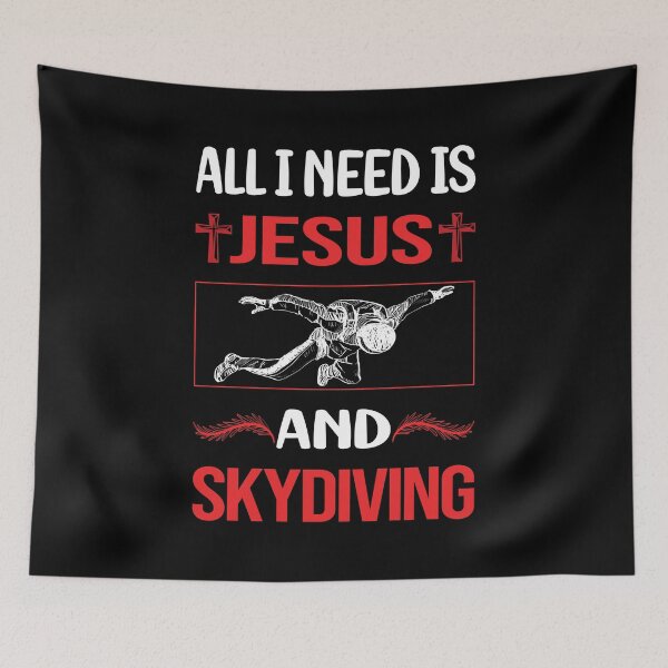 Artikelvorschau, Lustiger Jesus Skydiving Fallschirmspringer entworfen und verkauft von SunnyShop123.