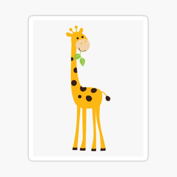 Cute giraffe eating leaves vector design for wallpaper background fabric  and textile 22358869 Vector Art at Vecteezy