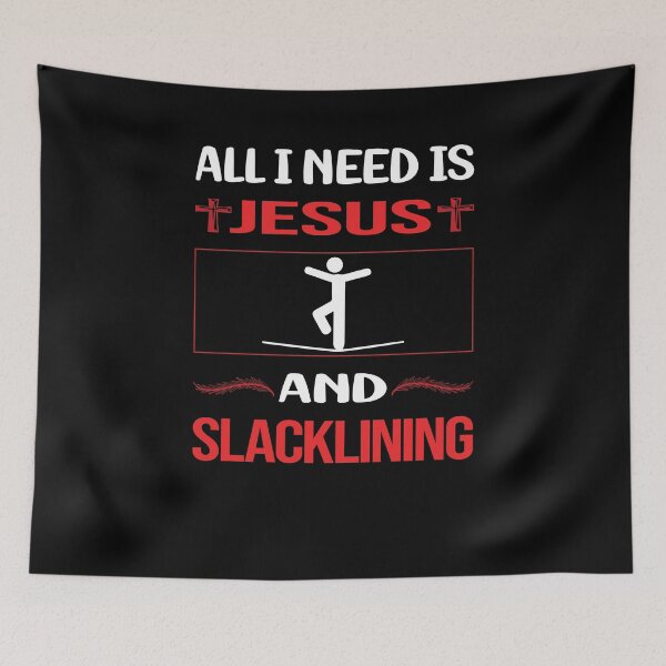 Item preview, Funny Jesus Slacklining Slackline Slackliner designed and sold by SunnyShop123.