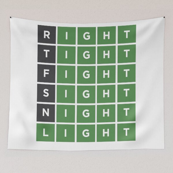 Item preview, Light Wordle Game designed and sold by WhataCuteTee.