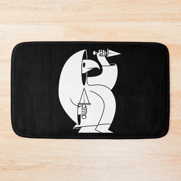 Item preview, Bird Guy with Knives (black background) designed and sold by Owl-n-bear.