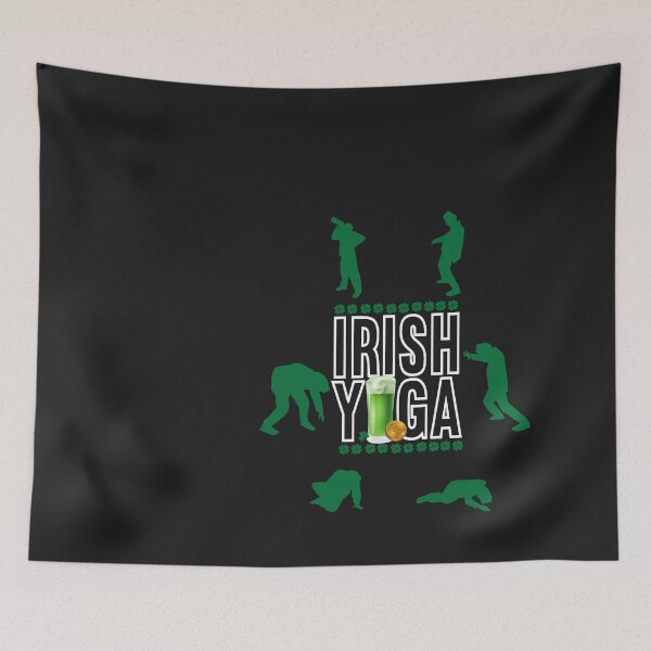 Item preview, Drink Drank Drunk St Patricks Day Irish Yoga designed and sold by kakarot-art.