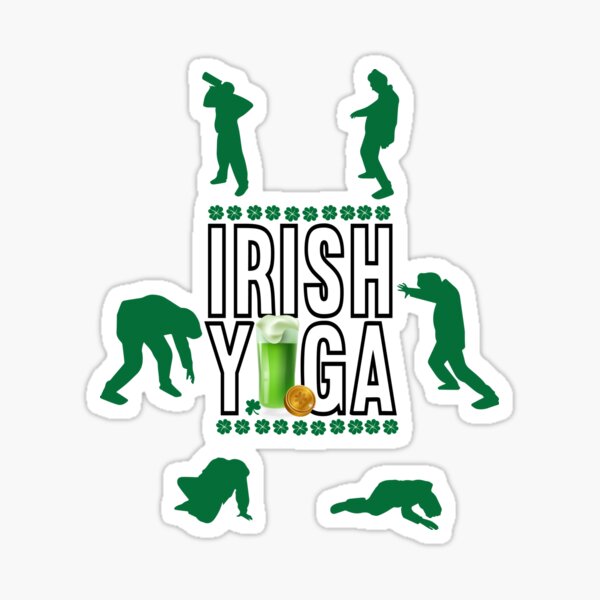 Irish Yoga Stickers, Unique Designs