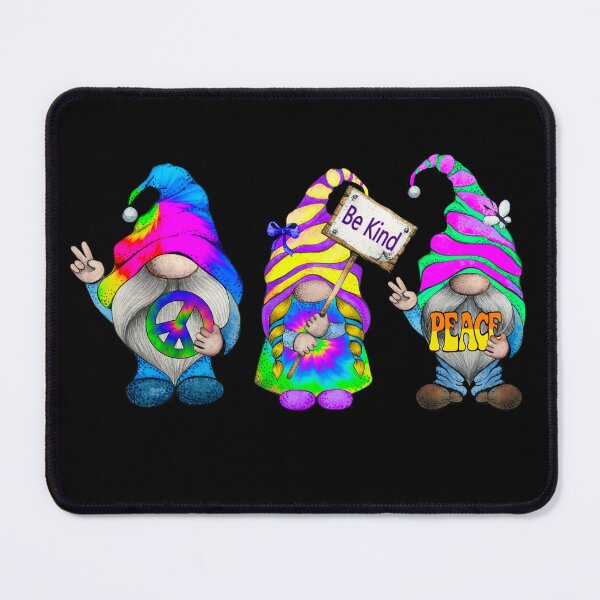 Item preview, Cute Hippie Garden Gnomes Tie Tye Die Peace Sign designed and sold by TexasMerch.