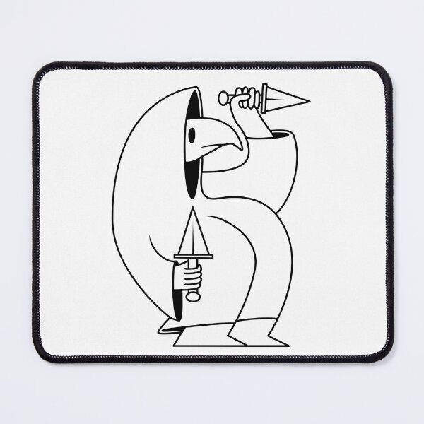Item preview, Bird Guy with Knives (white background) designed and sold by Owl-n-bear.