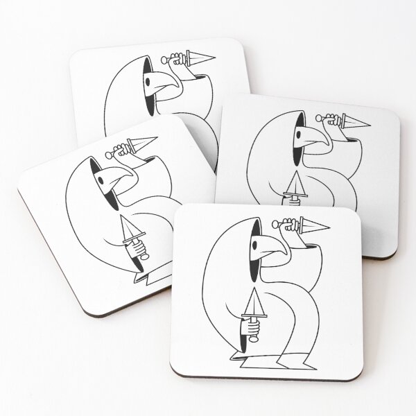 Item preview, Bird Guy with Knives (white background) designed and sold by Owl-n-bear.