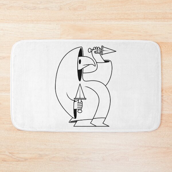 Item preview, Bird Guy with Knives (white background) designed and sold by Owl-n-bear.