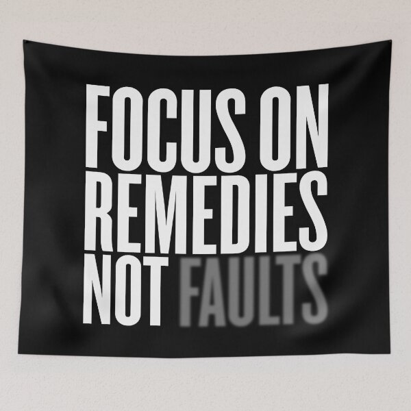 Item preview, Focus on remedies, not faults #2 v.1 designed and sold by x1brett.
