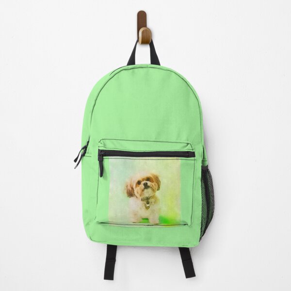 Item preview, Portait of a cute shitzu dog. Digital watercolor painting designed and sold by Vivid Studio.