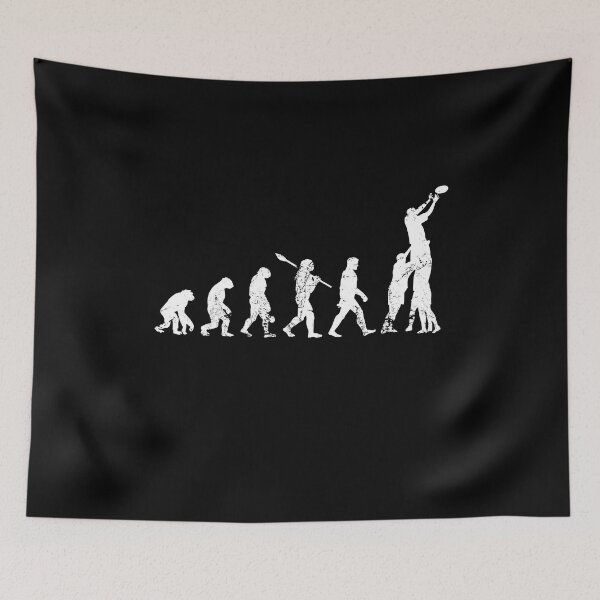 Item preview, Funny Rugby Player - Evolution Of Rugby designed and sold by juvajay.