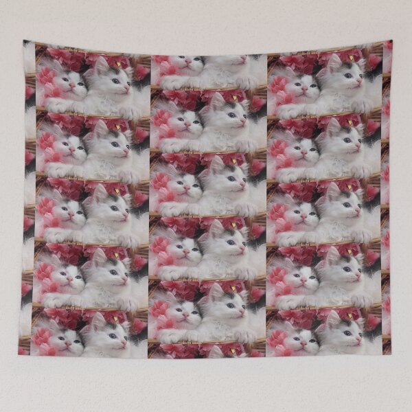 Item preview, Cute kittens in a basket designed and sold by Fluffycat2020.
