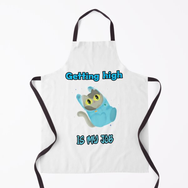 Item preview, Getting high is my job - astronaut cat designed and sold by Mechanical-Artt.
