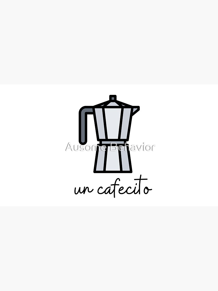 Un Cafecito - Moka Pot - Cafetera - Cafe Cubano - Cuban  Sticker for Sale  by Ausome Behavior