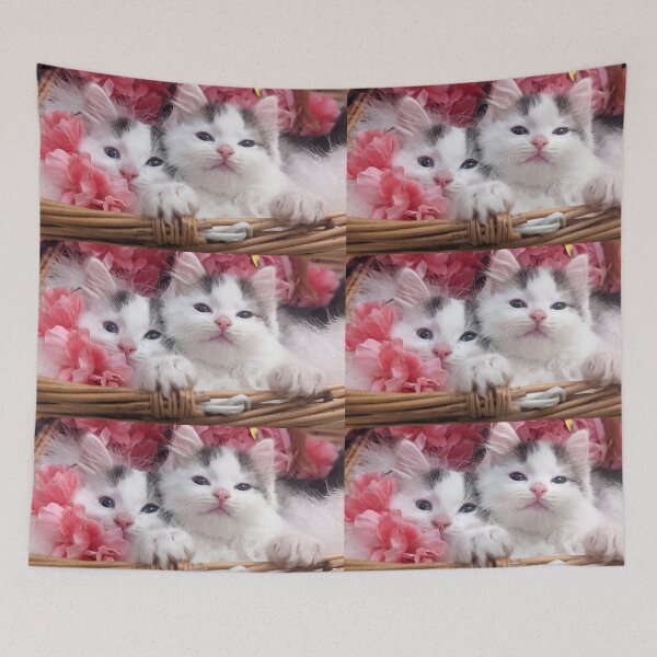 Item preview, Cute kittens in a basket designed and sold by Fluffycat2020.