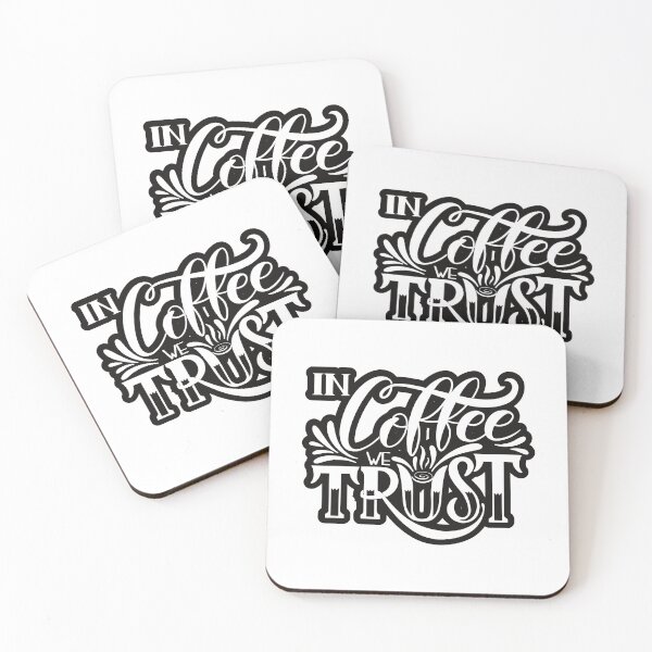 Item preview, in coffee we trust, coffee lover, cappuccino designed and sold by JUSTDOIT ⭐⭐⭐⭐⭐.
