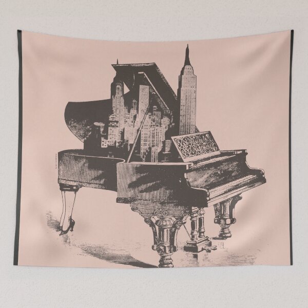 Item preview, Tin Pan Alley a Lenny Sommese Art Exhibition Design | American Vintage Exhibition Poster designed and sold by POSTERAMALA.