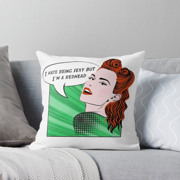 Item preview, I Hate Being Sexy But I'm A Redhead. Sarcastic Ginger Girl designed and sold by ProfiTrollka.