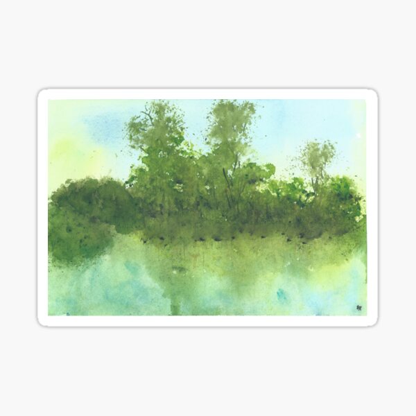 "Amazon River, original watercolor" Sticker by SharonRoseR | Redbubble