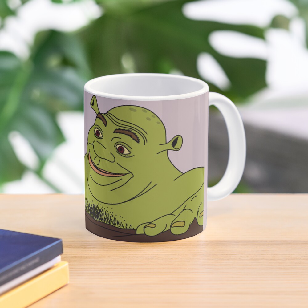 Funny Shrek Up Meme Coffee Ceramic Mug