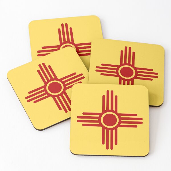 Item preview, Zia Sun, Symbol, New Mexico, Flag designed and sold by nitty-gritty.