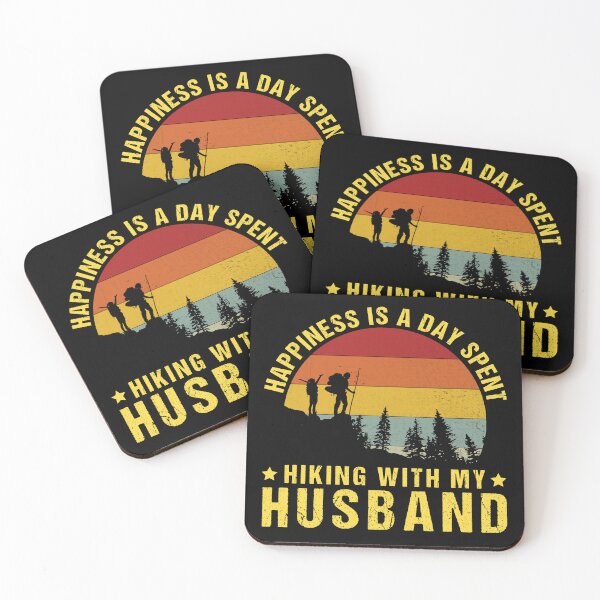 Item preview,  Happiness Is A Day Spent Hiking With My Husband designed and sold by amishacreates.