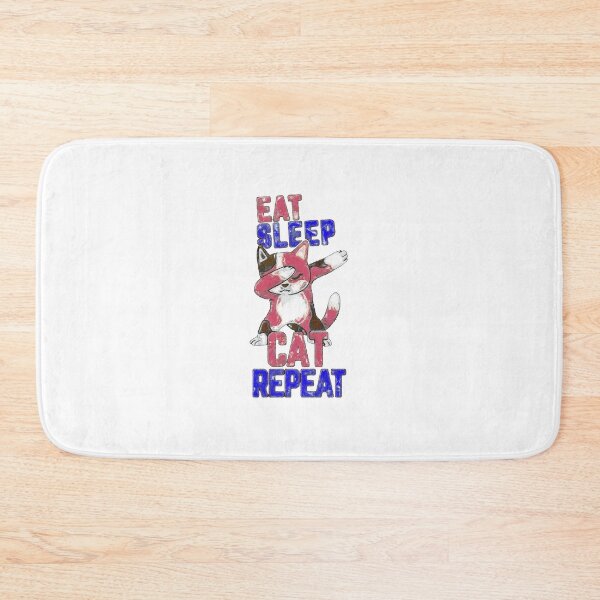 Item preview, Brush Paint Eat Sleep Cat Repeat designed and sold by Warisally.