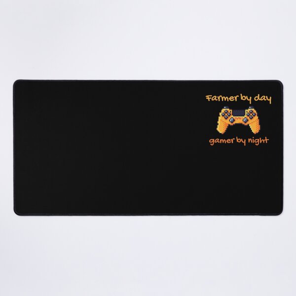 Item preview,   Farmer by day gamer by night, Funny gaming quote with a gamepad controller for gamers designed and sold by trendyshopy.