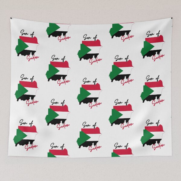 Item preview, Son of Sudan Map Flag designed and sold by NovawayDirect.