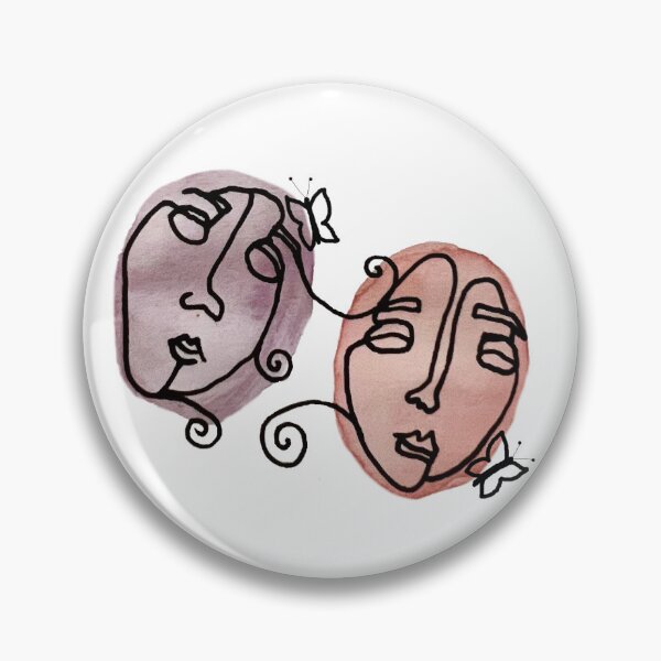 Item preview, Abstract Faces (With Butterflies) designed and sold by gigi009.