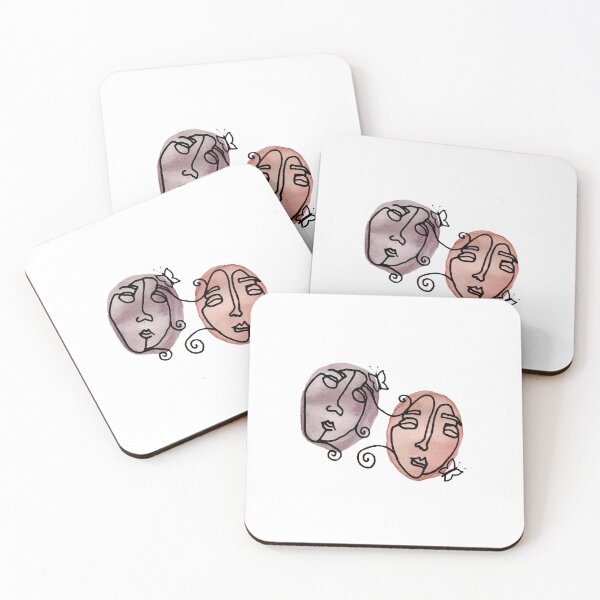 Item preview, Abstract Faces (With Butterflies) designed and sold by gigi009.
