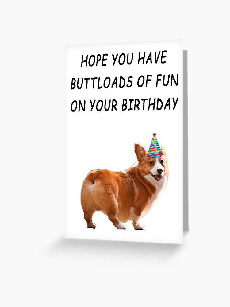 Funny Corgi! Happy Birthday! Hope You Have Buttloads of Fun on ...