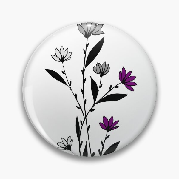 Item preview, Subtle Asexual Pride Daisy Sprig designed and sold by failephant-art.
