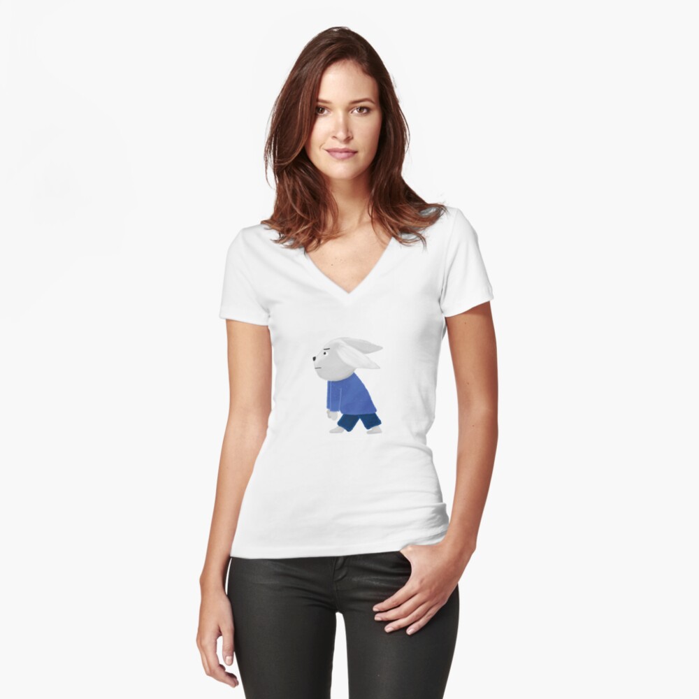 Item preview, Fitted V-Neck T-Shirt designed and sold by MatejaLukezic.
