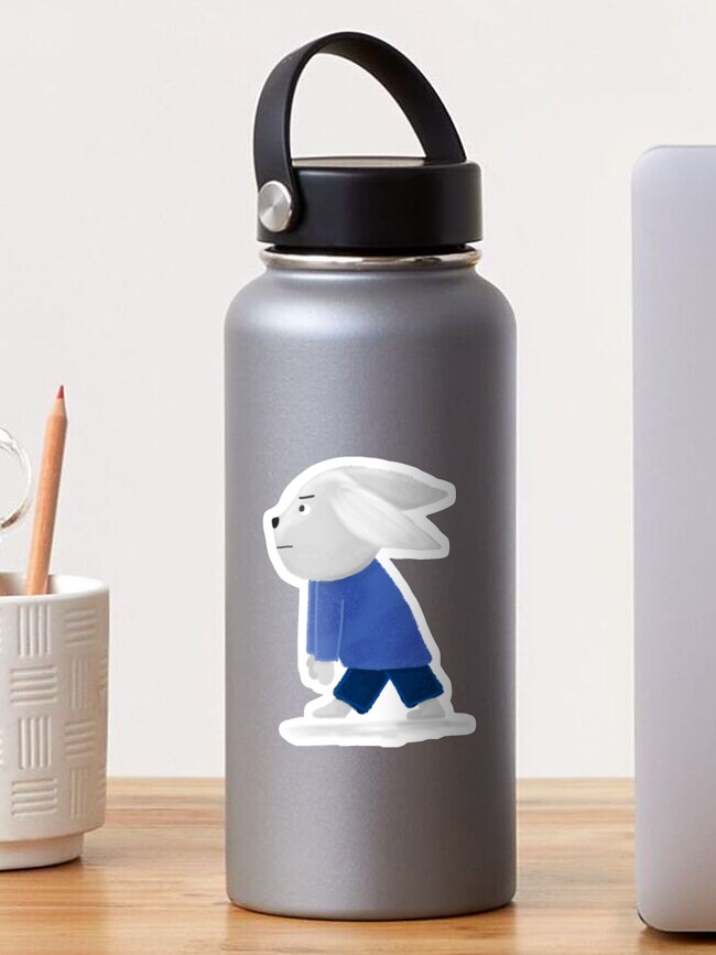 Thumbnail 1 of 3, Sticker, Bad Mood Rabbit designed and sold by MatejaLukezic.