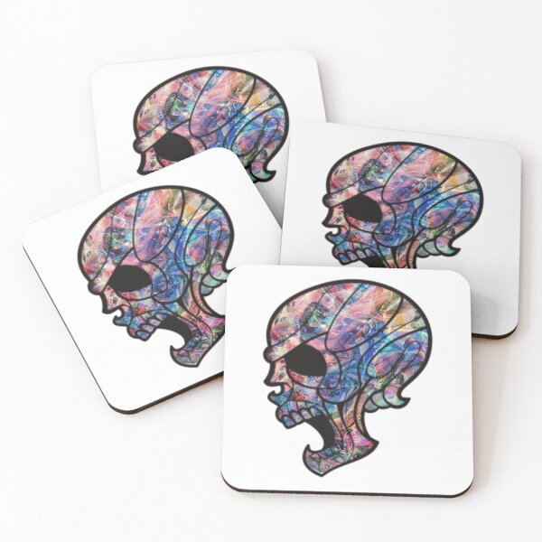 Item preview, Galaxy Marbled Skull designed and sold by BuzzySpaceBee.