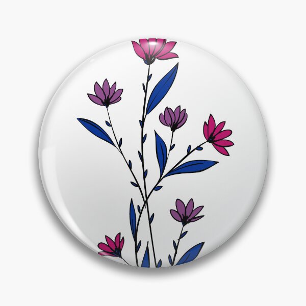 Item preview, Subtle Bisexual Pride Daisy Sprig designed and sold by failephant-art.