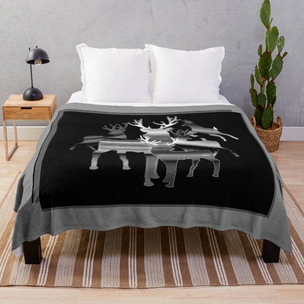 Item preview, METALLIC ABSTRACT DEER CHROME designed and sold by THE AMERICAN TEEVANGELIST.