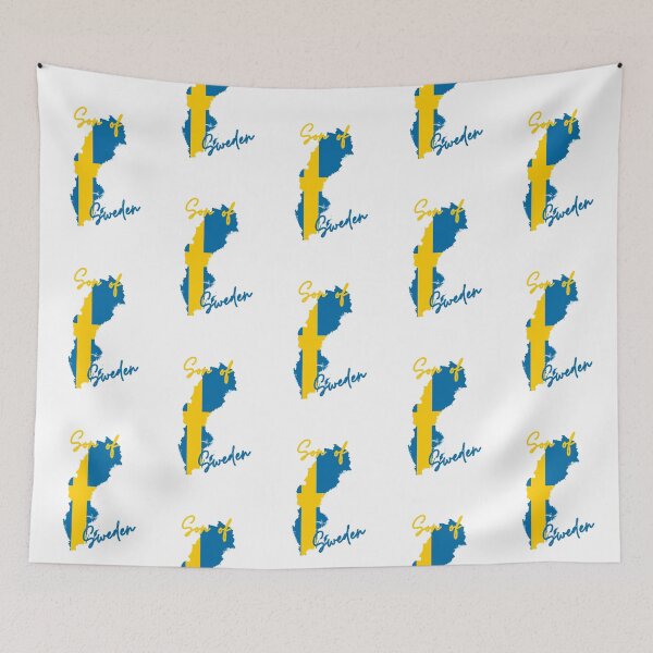 Item preview, Son of Sweden Map Flag designed and sold by NovawayDirect.
