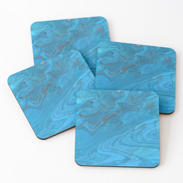 Item preview, Blue Marbled Earthy Textured Background | Painted Watercolor Texture designed and sold by MiaDelelai.