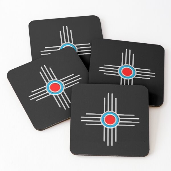 Item preview, Zia Sun, Symbol, New Mexico, Flag designed and sold by nitty-gritty.