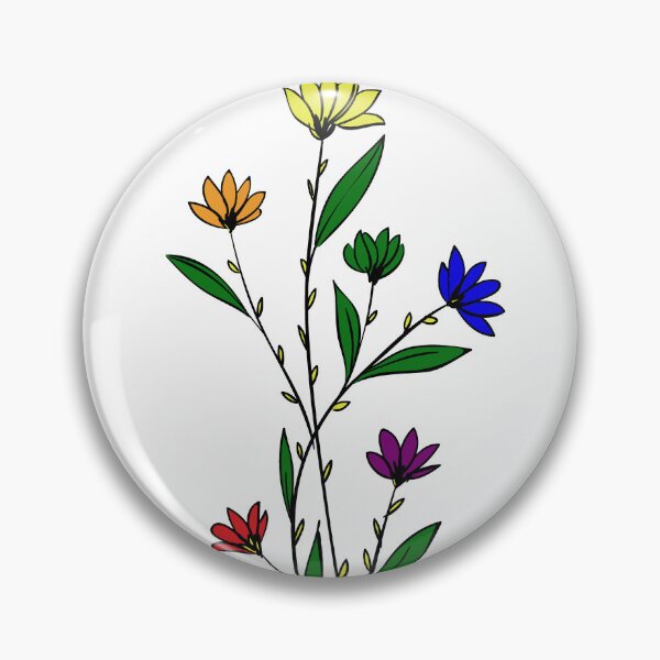Item preview, Subtle Gay Pride Daisy Sprig designed and sold by failephant-art.